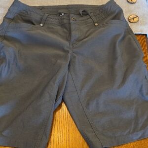 Kuhl Shorts | Khl Women's Trekr Dark Grey 11" Inseam Moisture Wicking Upf 50+